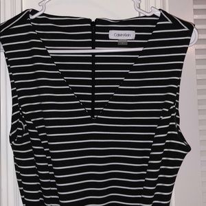 Calvin Klein Striped Jumpsuit/Romper